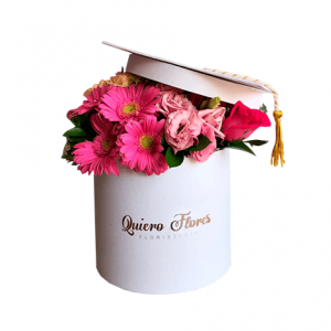 Caja-Blanca-Graduación-Quiero-Flores